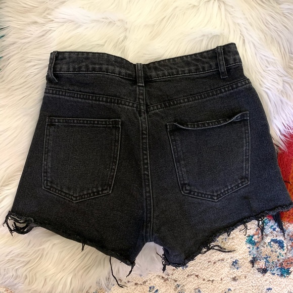 Adika High Waisted/Rise Distressed Denim Shorts - Picture 6 of 6